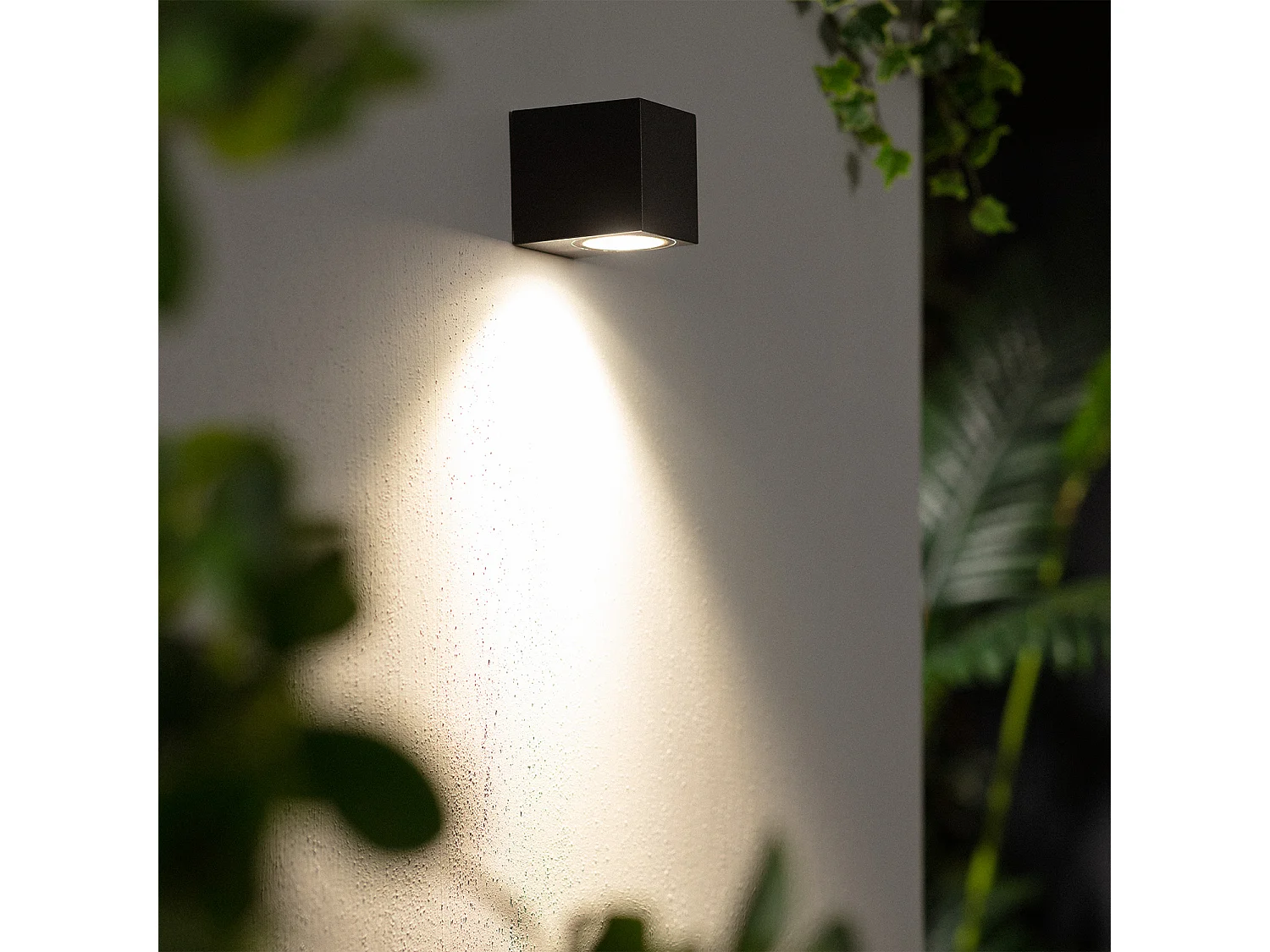 Applique Murale Extérieure Miseno Noire  Noir