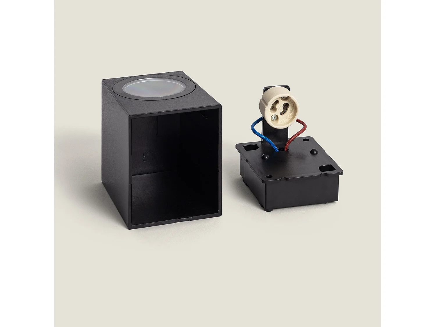 Applique Murale Extérieure Miseno Noire  Noir