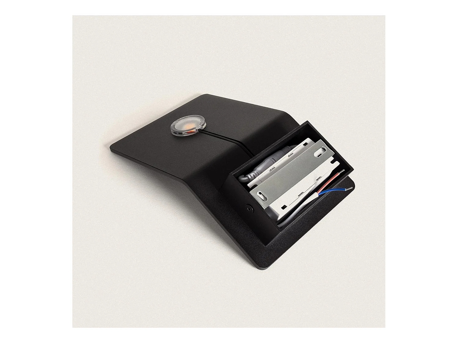 Applique Murale LED Aluminium Lerna 6W Noire 2700K Blanc chaud