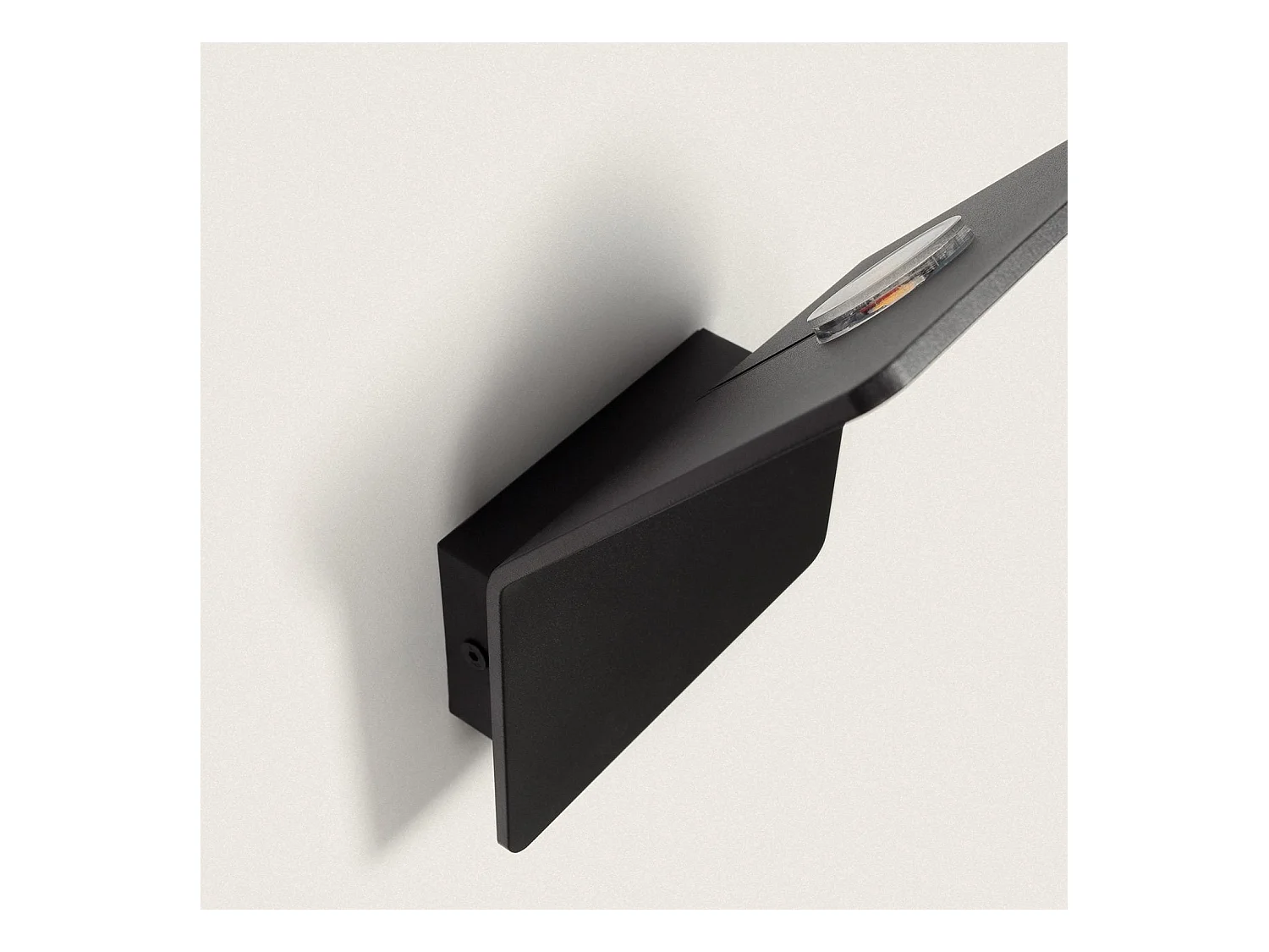 Aplique de Pared LED 6W de Aluminio Lerna Negro 2700K Blanco Cálido