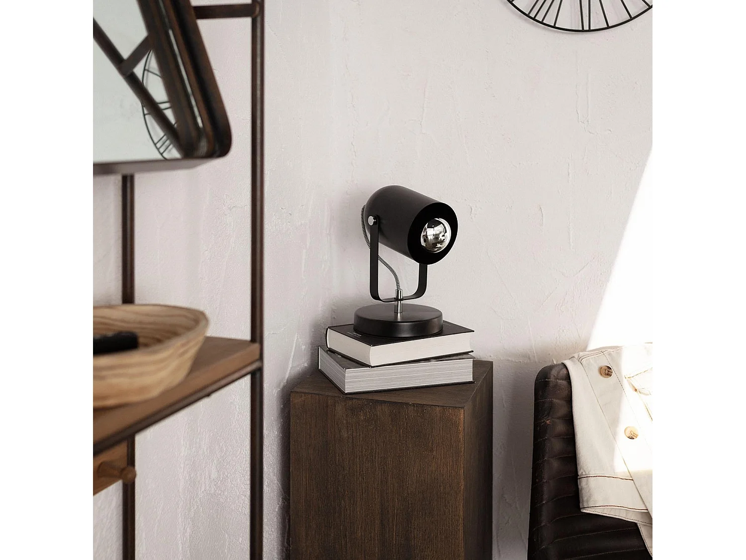 Lampada da Tavolo Metallo Pomader Nero