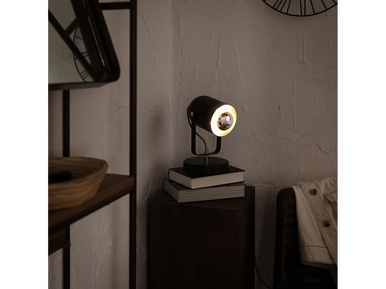 Lampada da Tavolo Metallo Pomader Nero