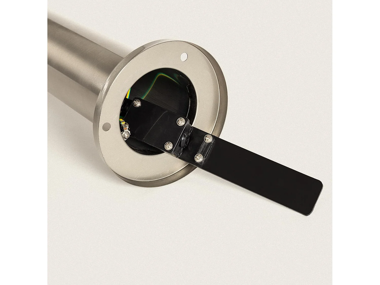 Baliza Exterior LED 5W Superficie Pie 50cm Inti Inox 3000K Blanco Cálido