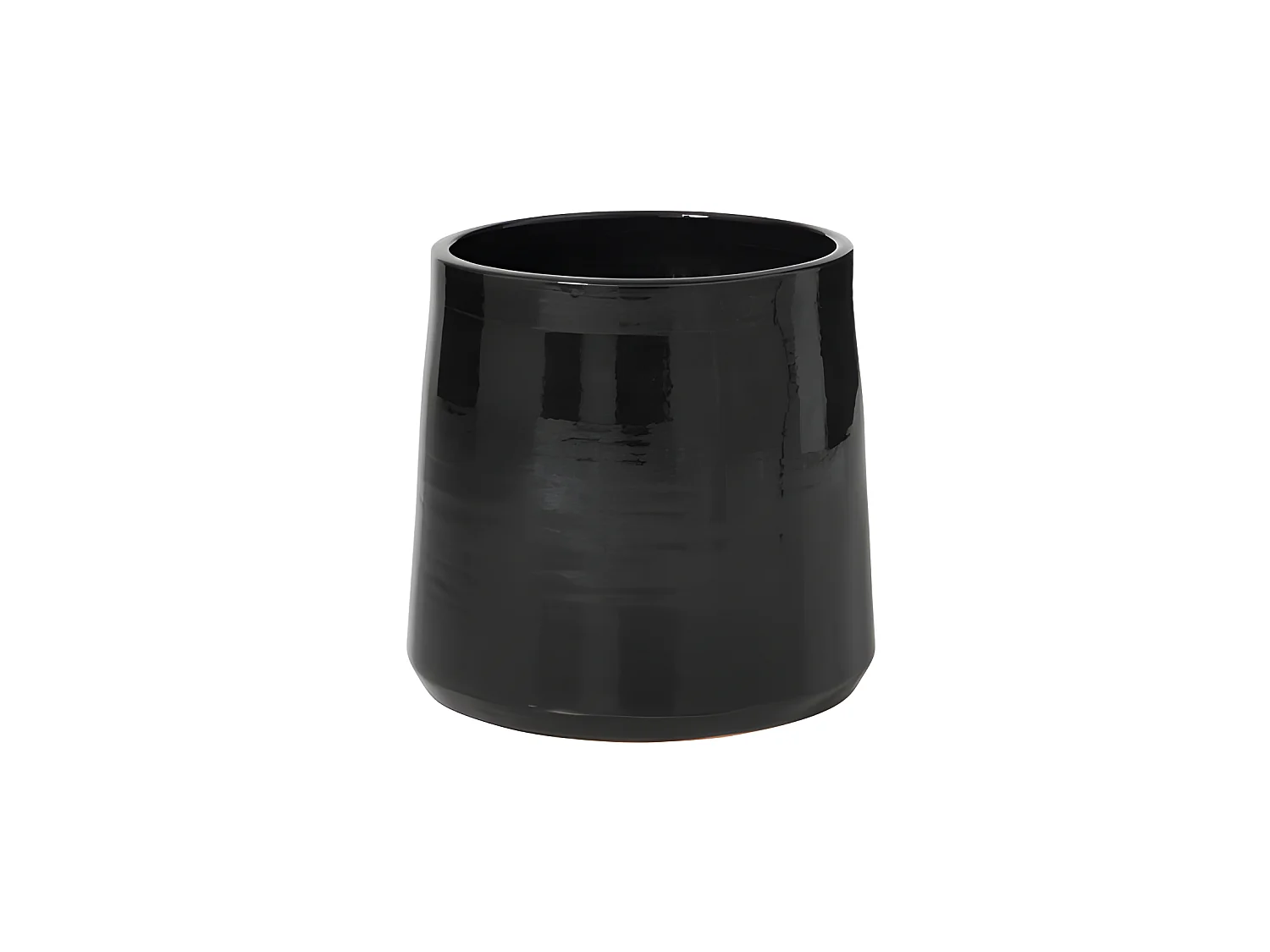 Cache Pot en Céramique "Tolga" 28cm Noir