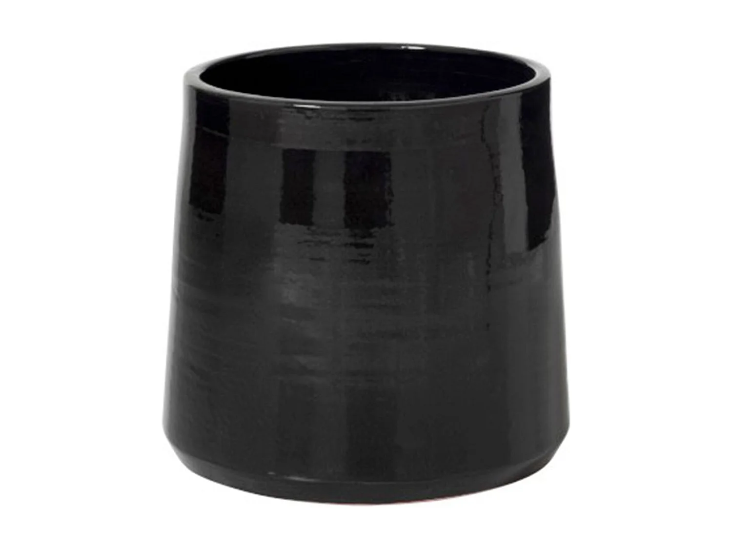 Cache Pot en Céramique "Tolga" 28cm Noir