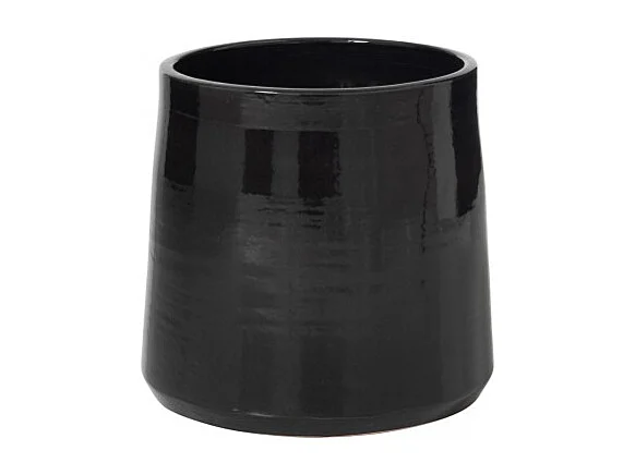 Cache Pot en Céramique "Tolga" 28cm Noir