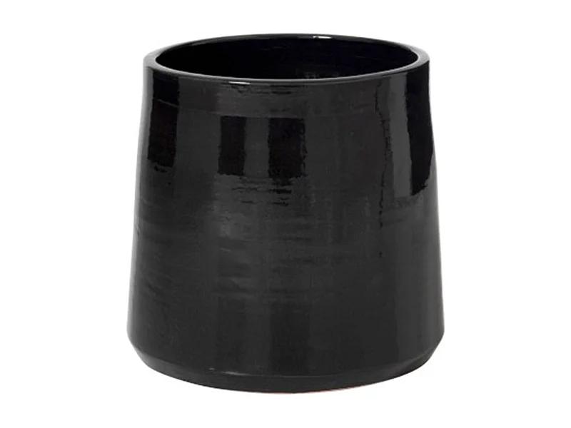 Cache Pot en Céramique "Tolga" 28cm Noir
