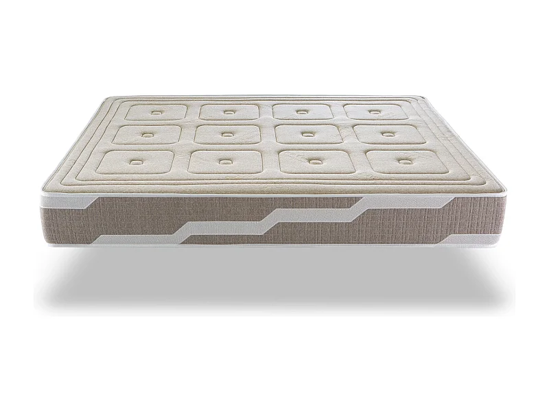 Naturmatratze 90X200 ORGANIC NATURA, Hohe 25 CM, 100% Baumwolle und Leinen Festigkeit 3/5 Medium