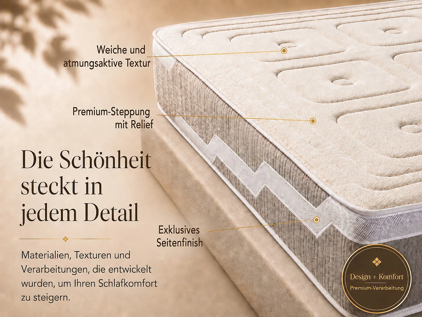 Matelas en mousse DORMISSIMO NATURELLE ORGANIC 140X200 Hauteur 25 cm