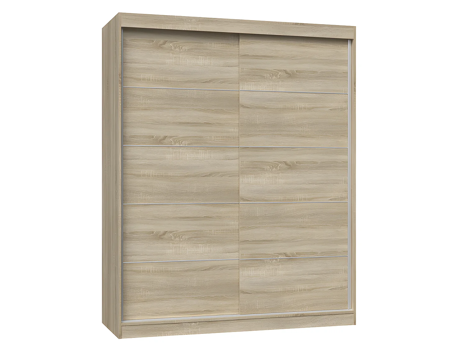 PAOLO - Armoire  à 2 portes coulissantes - Penderie L 160 cm - Dressing de chambre 2 portes