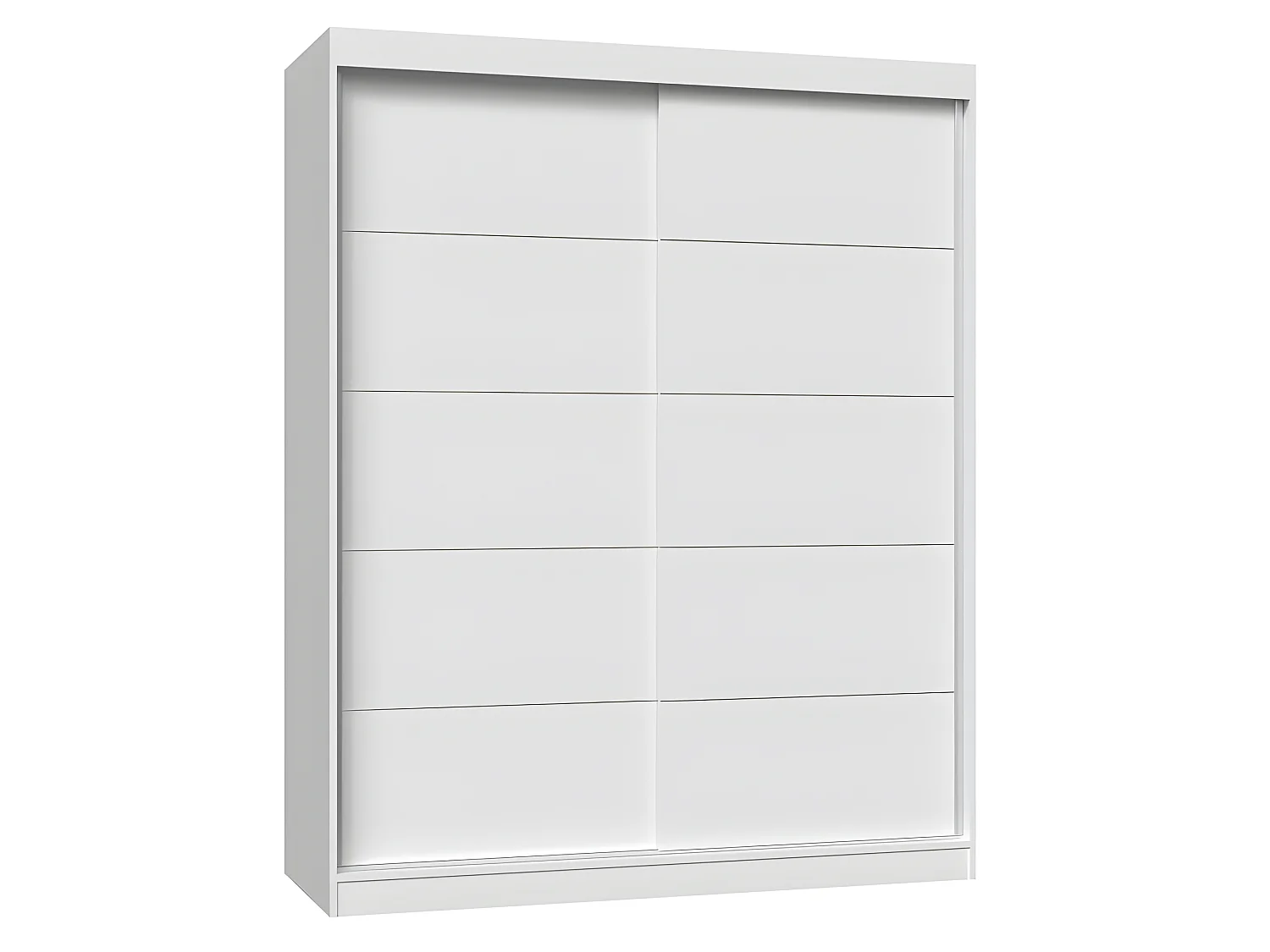 PAOLO - Armoire  à 2 portes coulissantes - Penderie L 160 cm - Dressing de chambre 2 portes