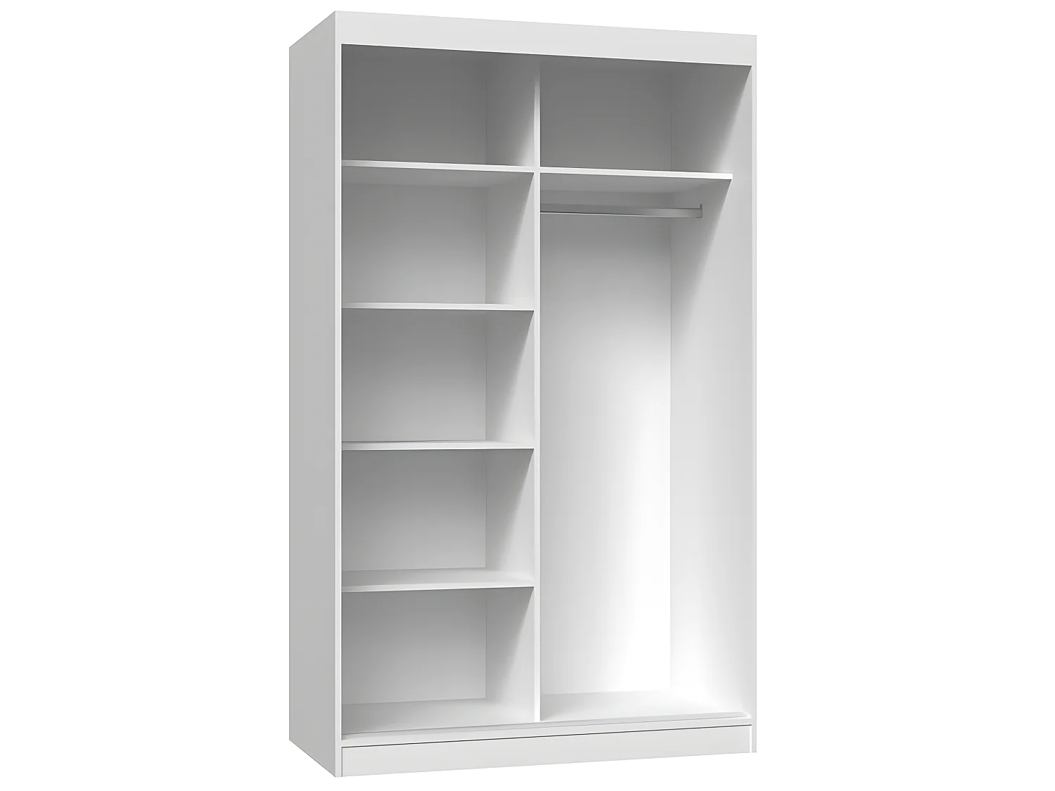 PAOLO - Armadio 2 ante scorrevoli - 1 specchio - Larghezza 120 cm - Cabina armadio 2 ante