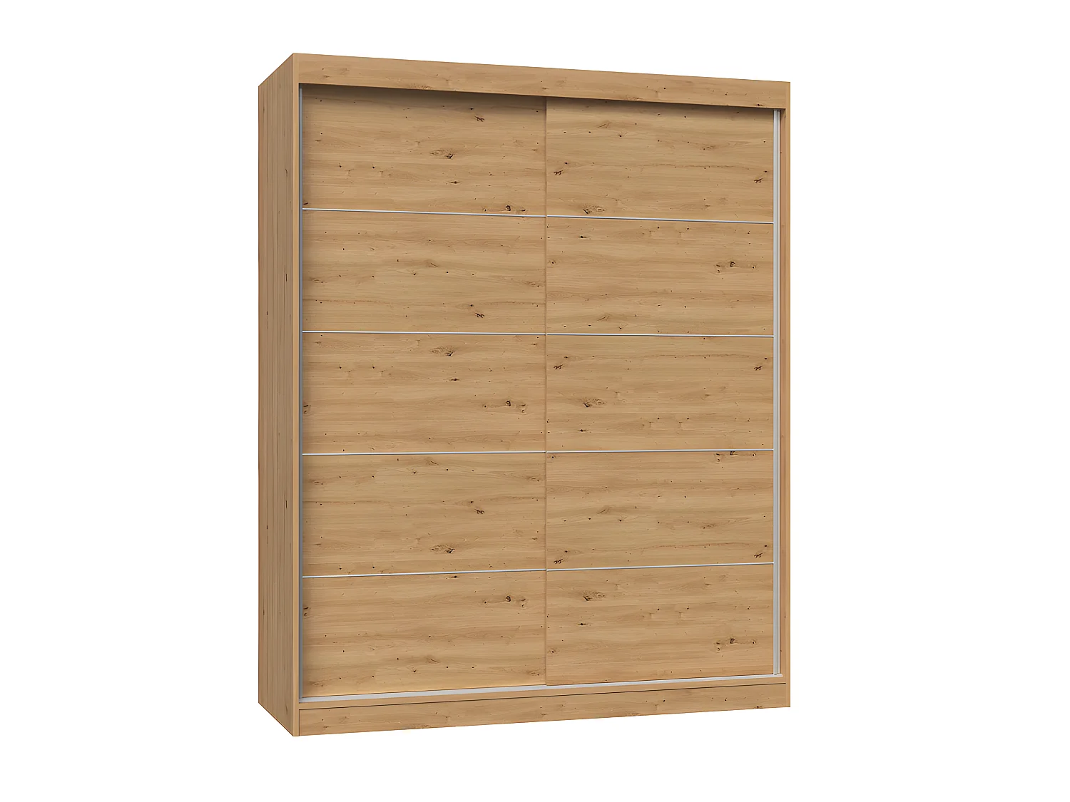 PAOLO - Armario con 2 puertas correderas - Armario L 160 cm - Vestidor con 2 puertas