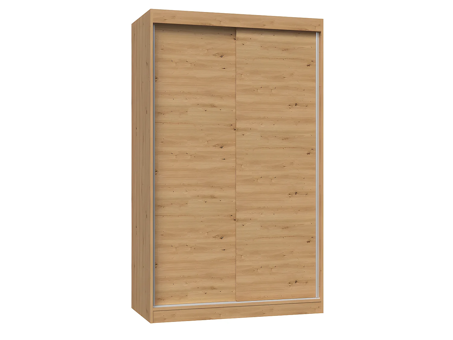 PAOLO - Armoire penderie à 2 portes coulissantes - Largeur 120 cm - Dressing de chambre 2 portes