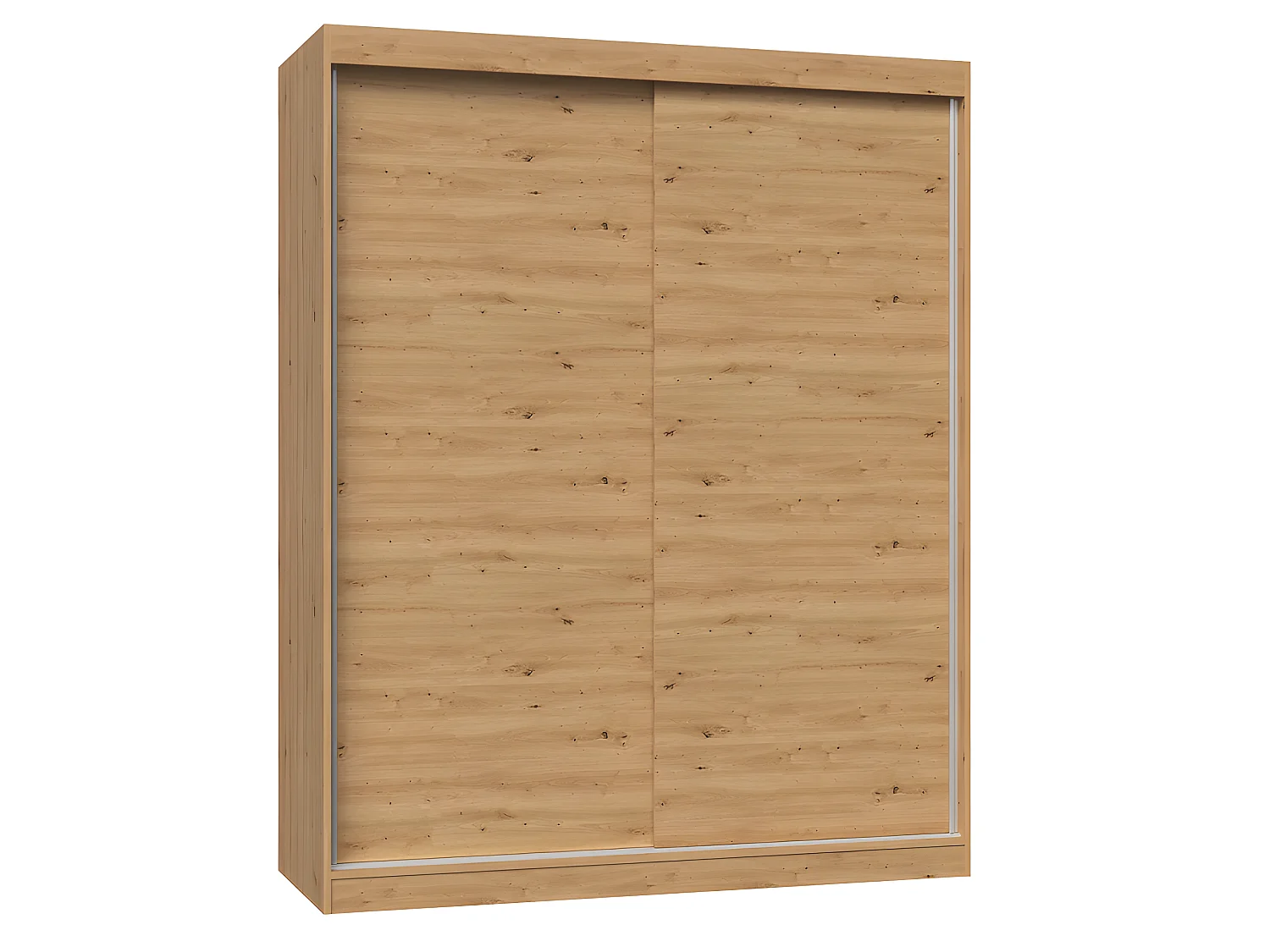 PAOLO - Armoire penderie à 2 portes coulissantes - Largeur 160 cm - Dressing de chambre 2 portes