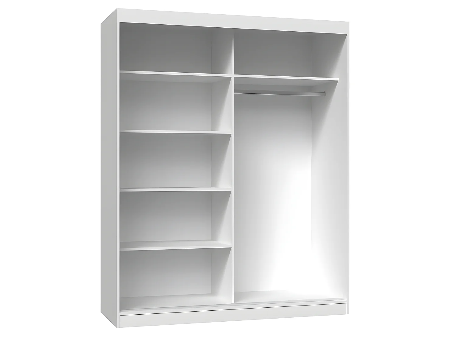 PAOLO - Armoire penderie à 2 portes coulissantes - Largeur 160 cm - Dressing de chambre 2 portes