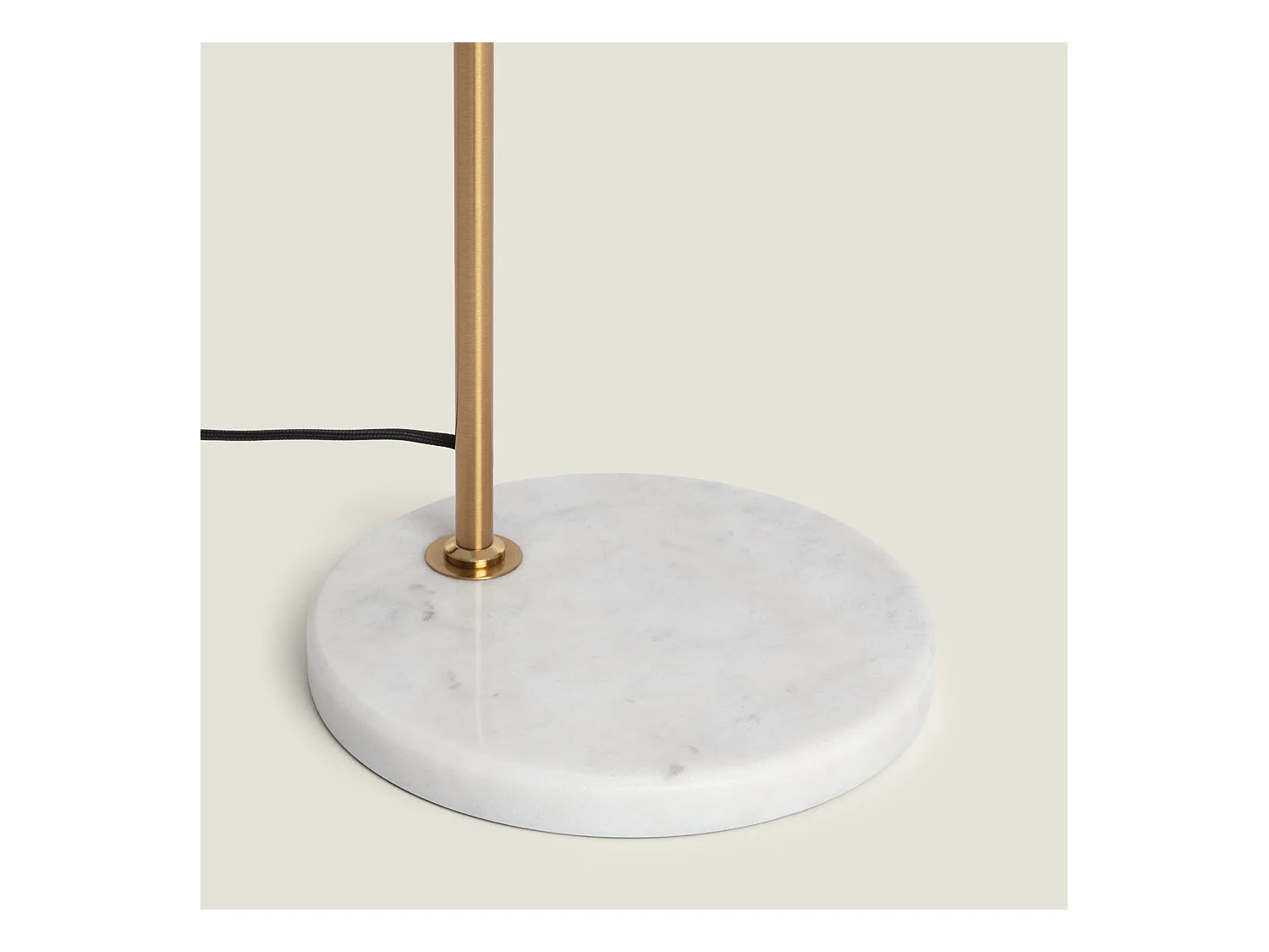 Lampadaire Marbre et Métal Tinos Doré