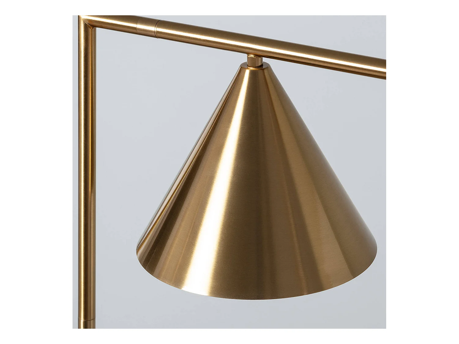 Lampadaire Marbre et Métal Tinos Doré