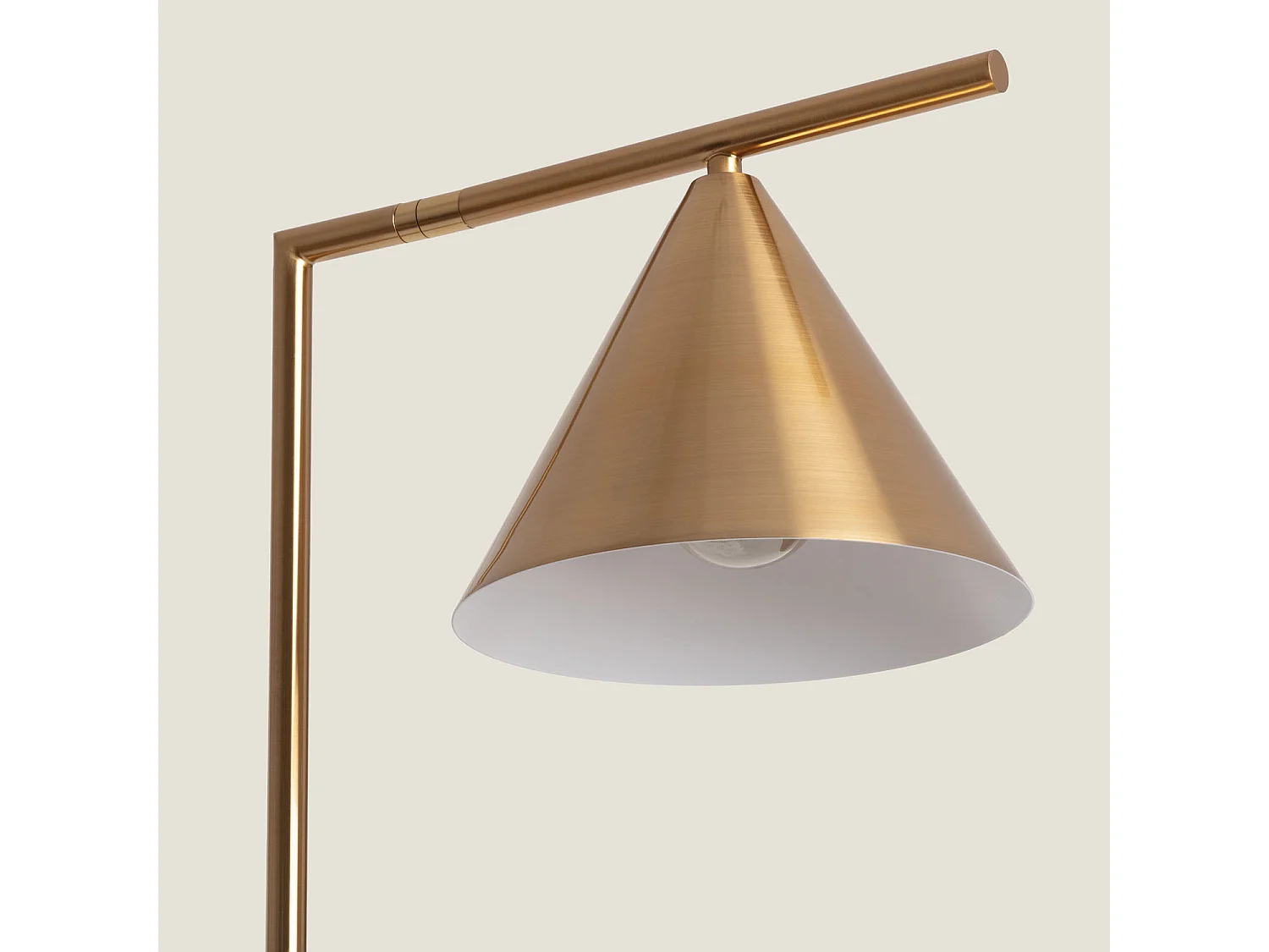 Lampada da Terra in Marmo e Metallo Tinos Oro