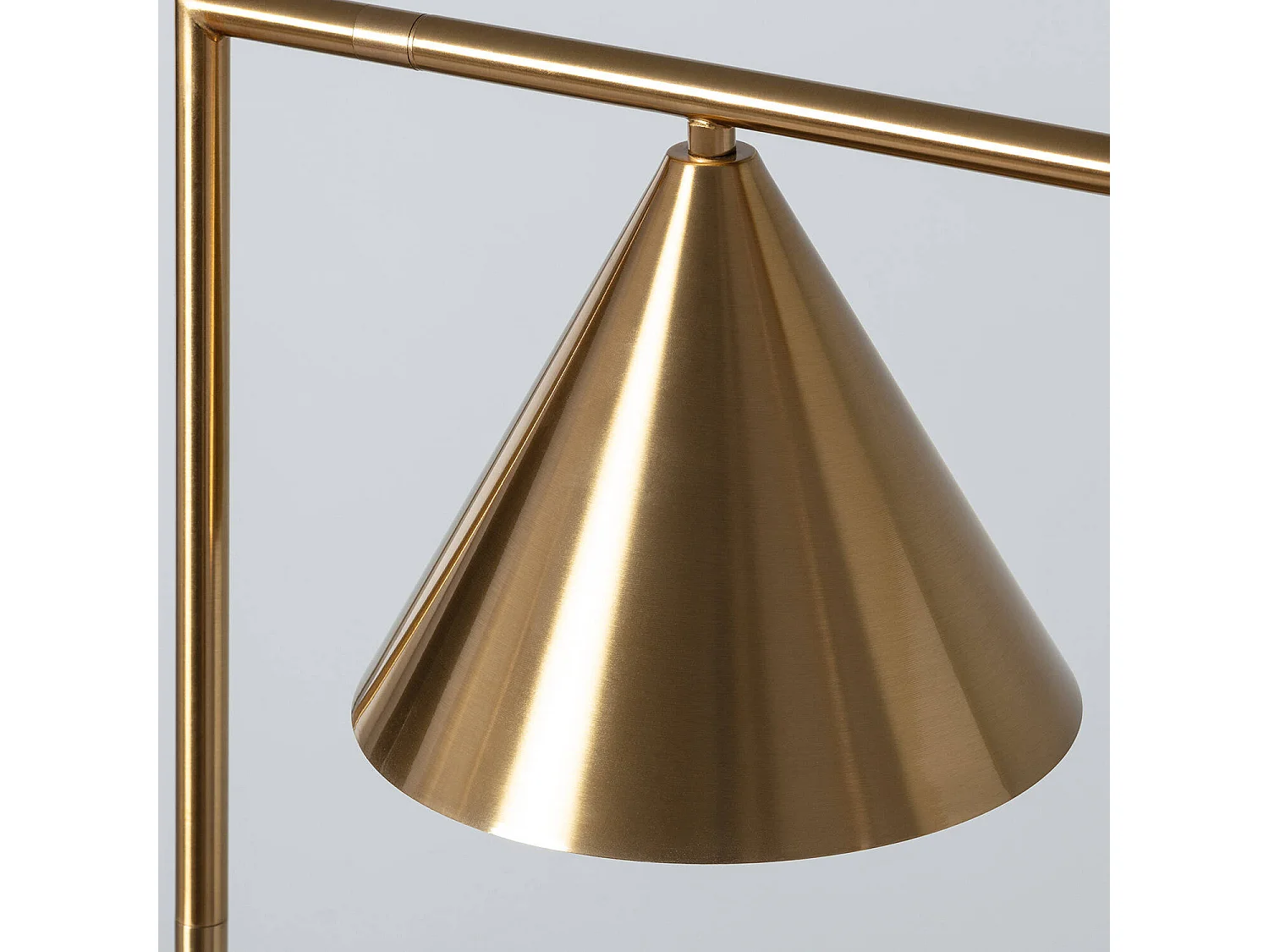 Lampada da Terra in Marmo e Metallo Tinos Oro