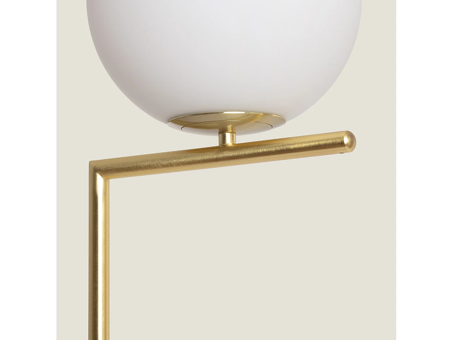 Lampada da Terra Metallo e Vetro Moonlight Oro