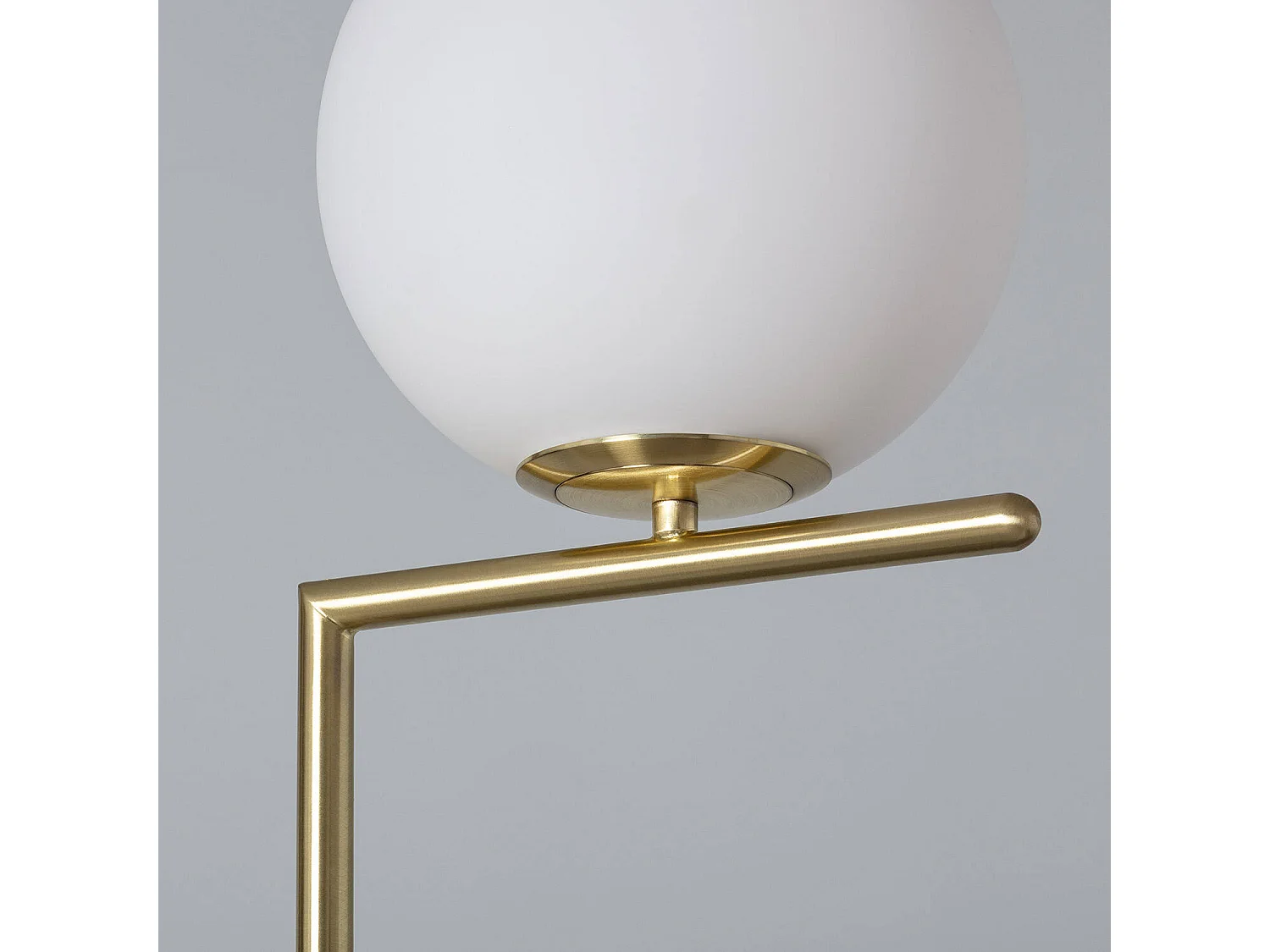 Lampada da Terra Metallo e Vetro Moonlight Oro