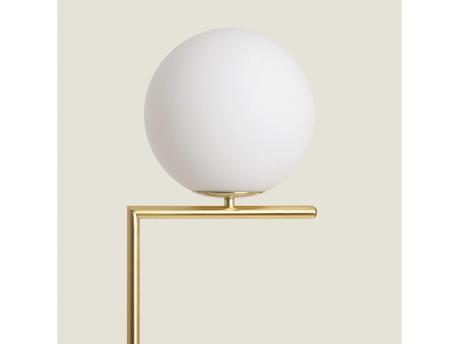 Lampada da Terra Metallo e Vetro Moonlight Oro