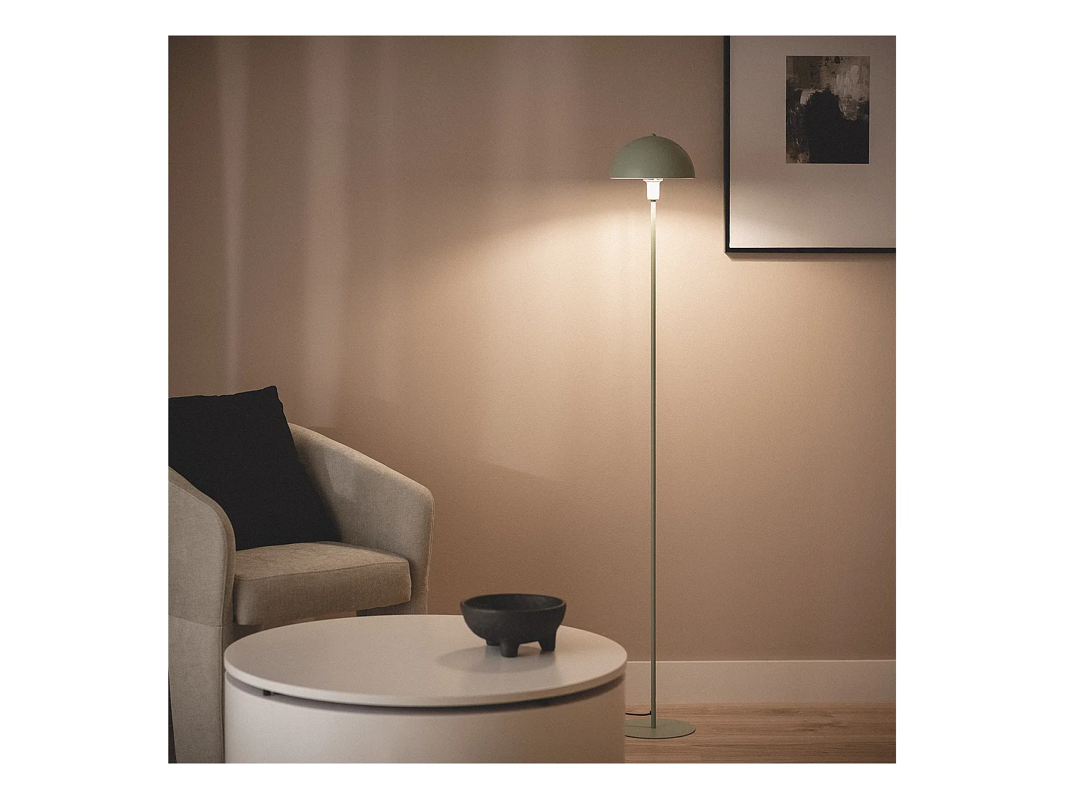 Lampada da Terra Metallo Madow Verde