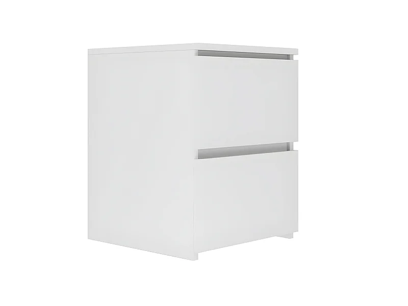 VENICE - Table de chevet style moderne - 40x40x52 - Chevet 2 tiroirs - Meuble de chambre