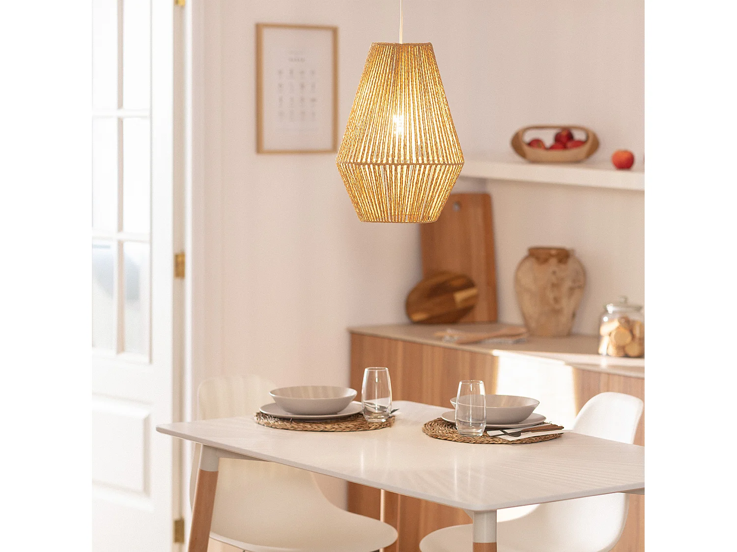 Suspension Papier Tressé Trilla Naturel