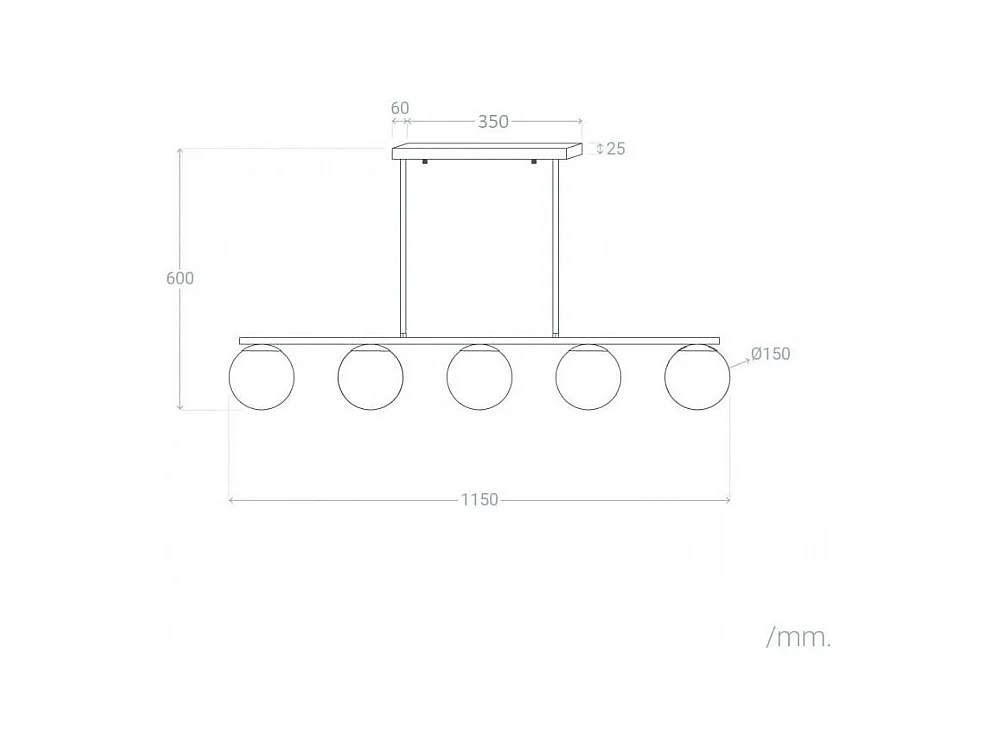 Lampada a Sospensione in Metallo e Vetro Boqor Oro