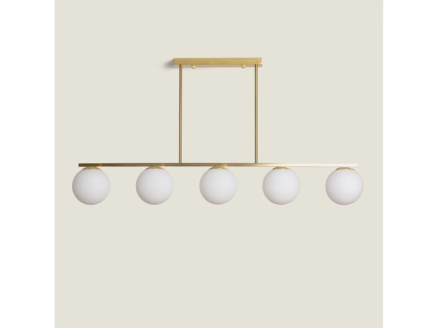 Suspension Métal et Verre Boqor  Doré