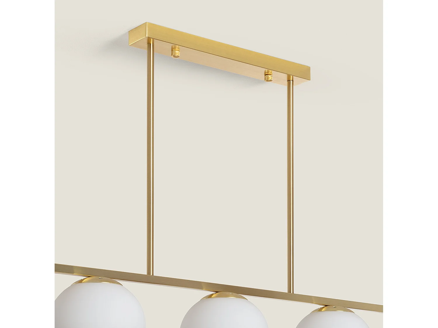 Suspension Métal et Verre Boqor  Doré