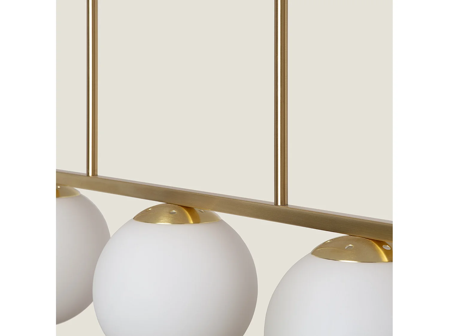 Suspension Métal et Verre Boqor  Doré