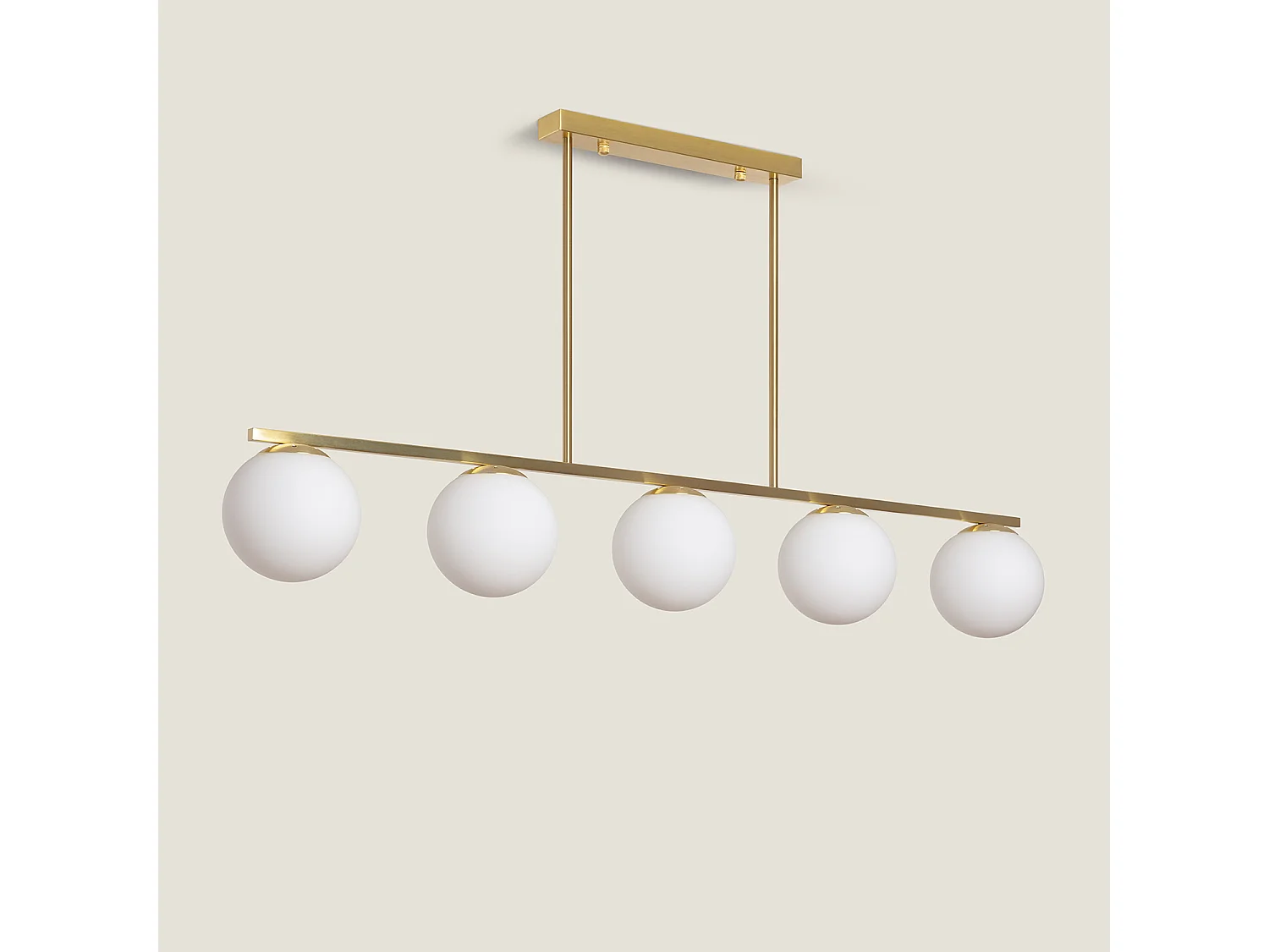 Suspension Métal et Verre Boqor  Doré