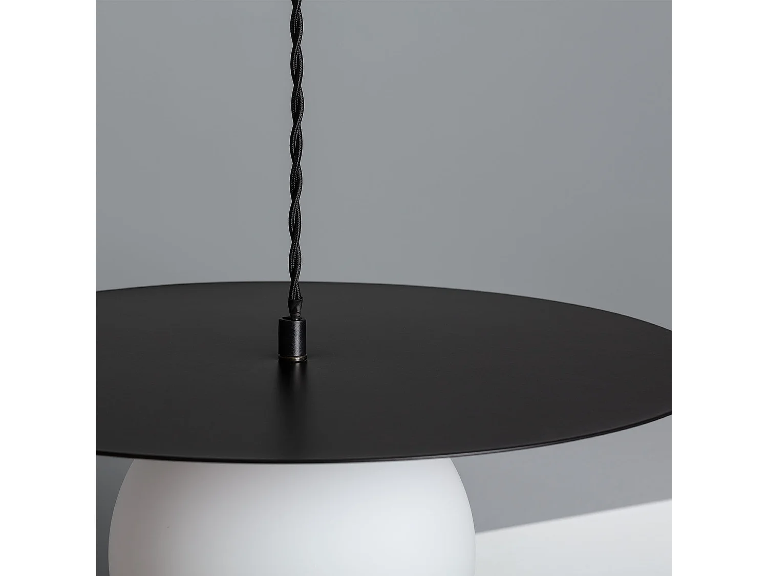 Lámpara Colgante Cristal y Metal Luminia Negro