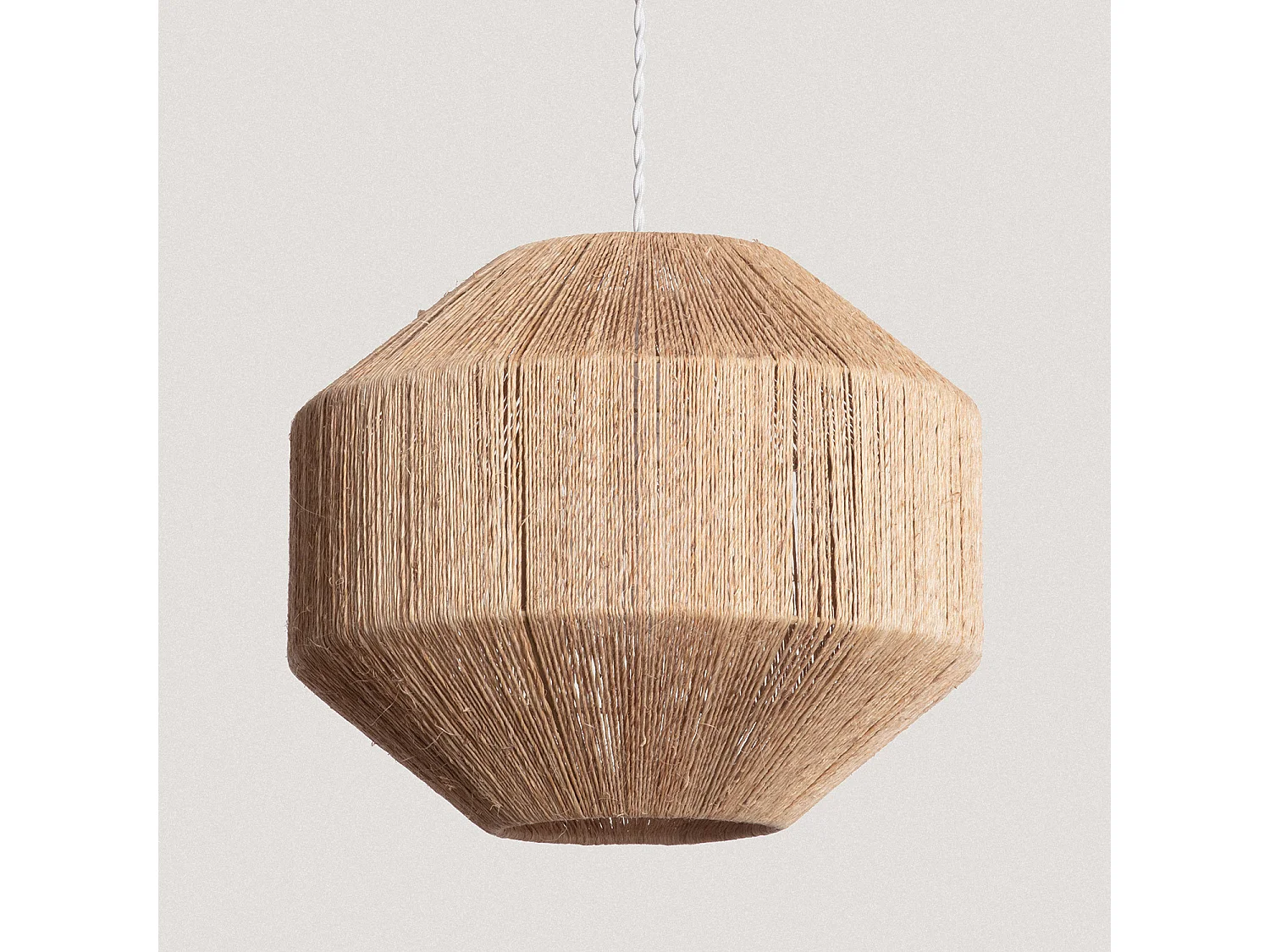 Suspension Jute Calliope ILUZZIA Blanc tressé
