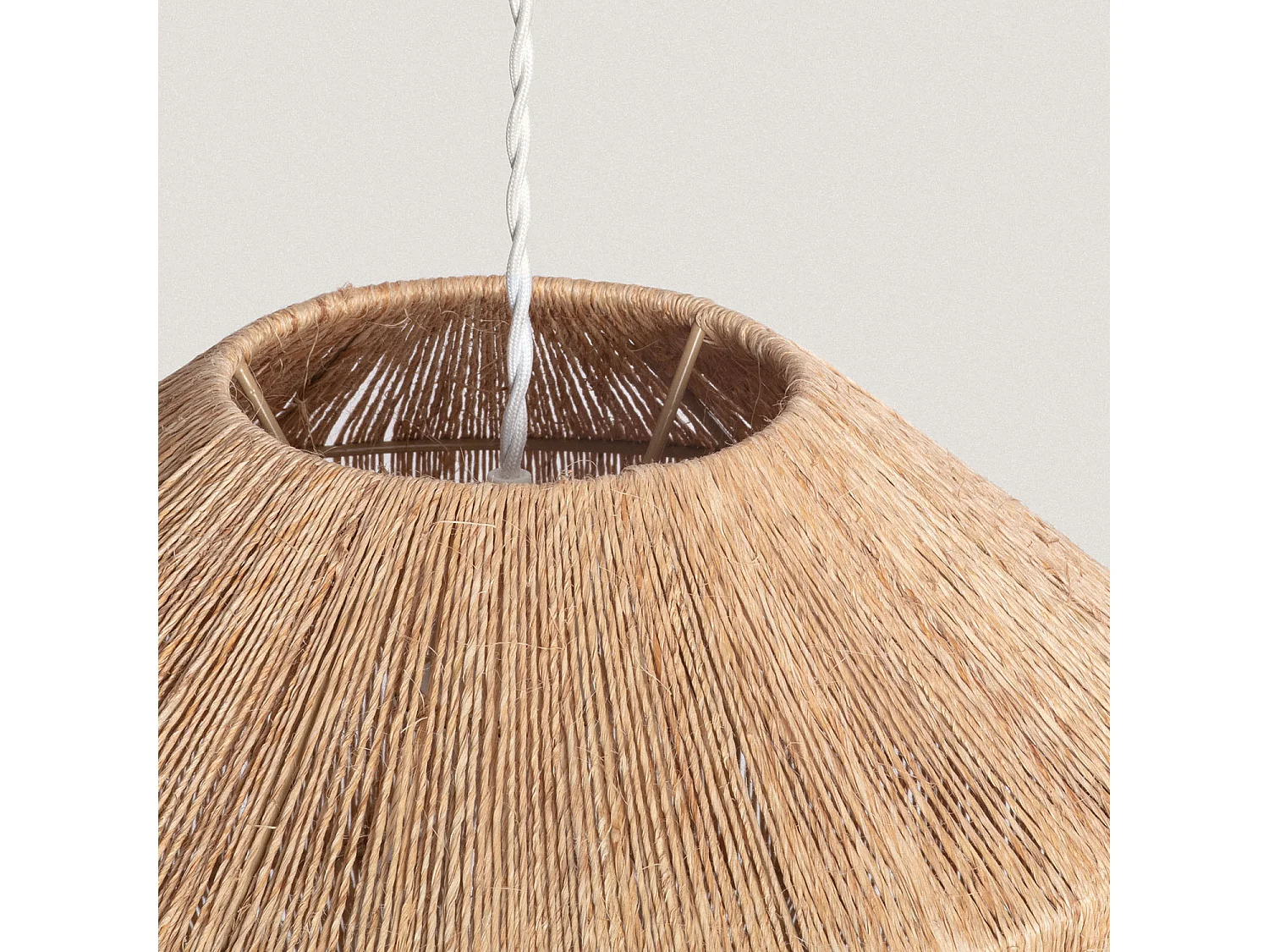 Suspension Jute Calliope ILUZZIA Blanc tressé
