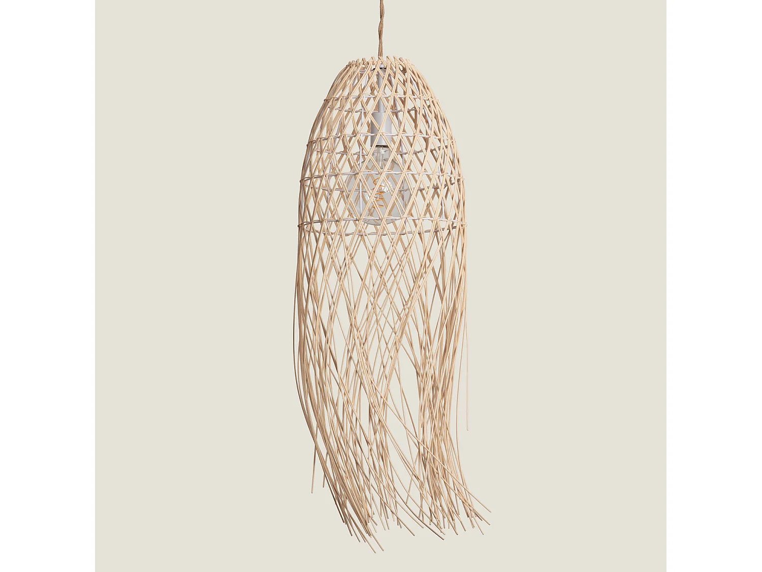 Suspension Rotin Majani Crème