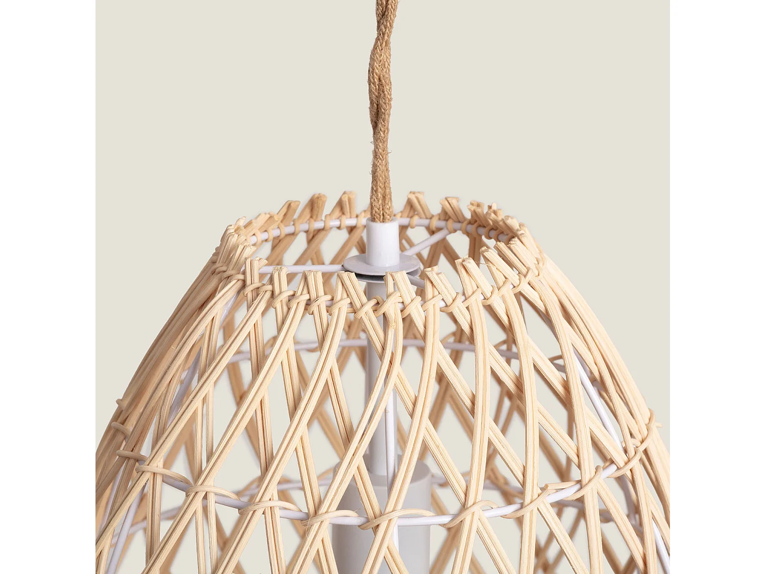 Suspension Rotin Majani Crème