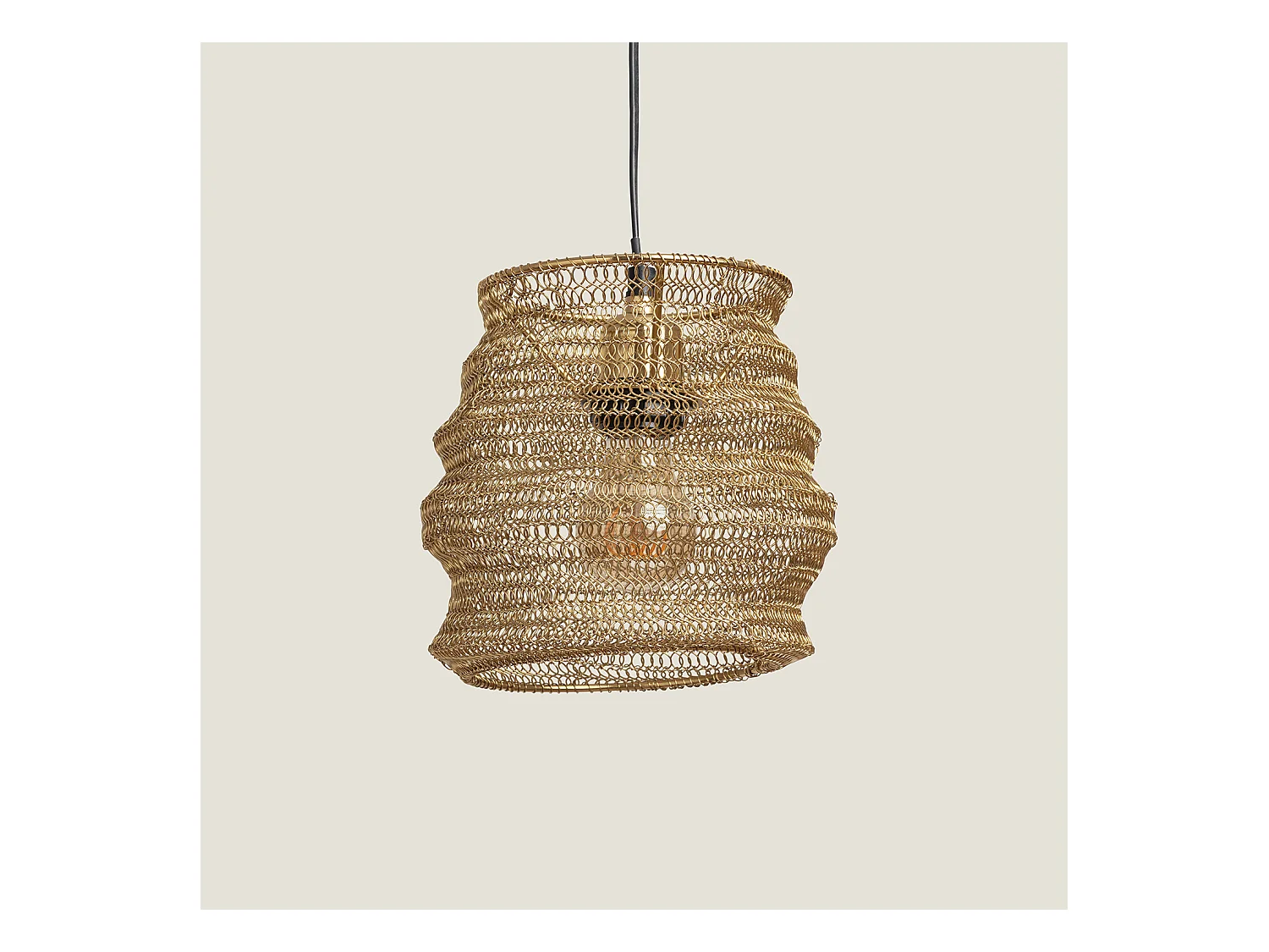 Suspension Métal Kimolos Doré