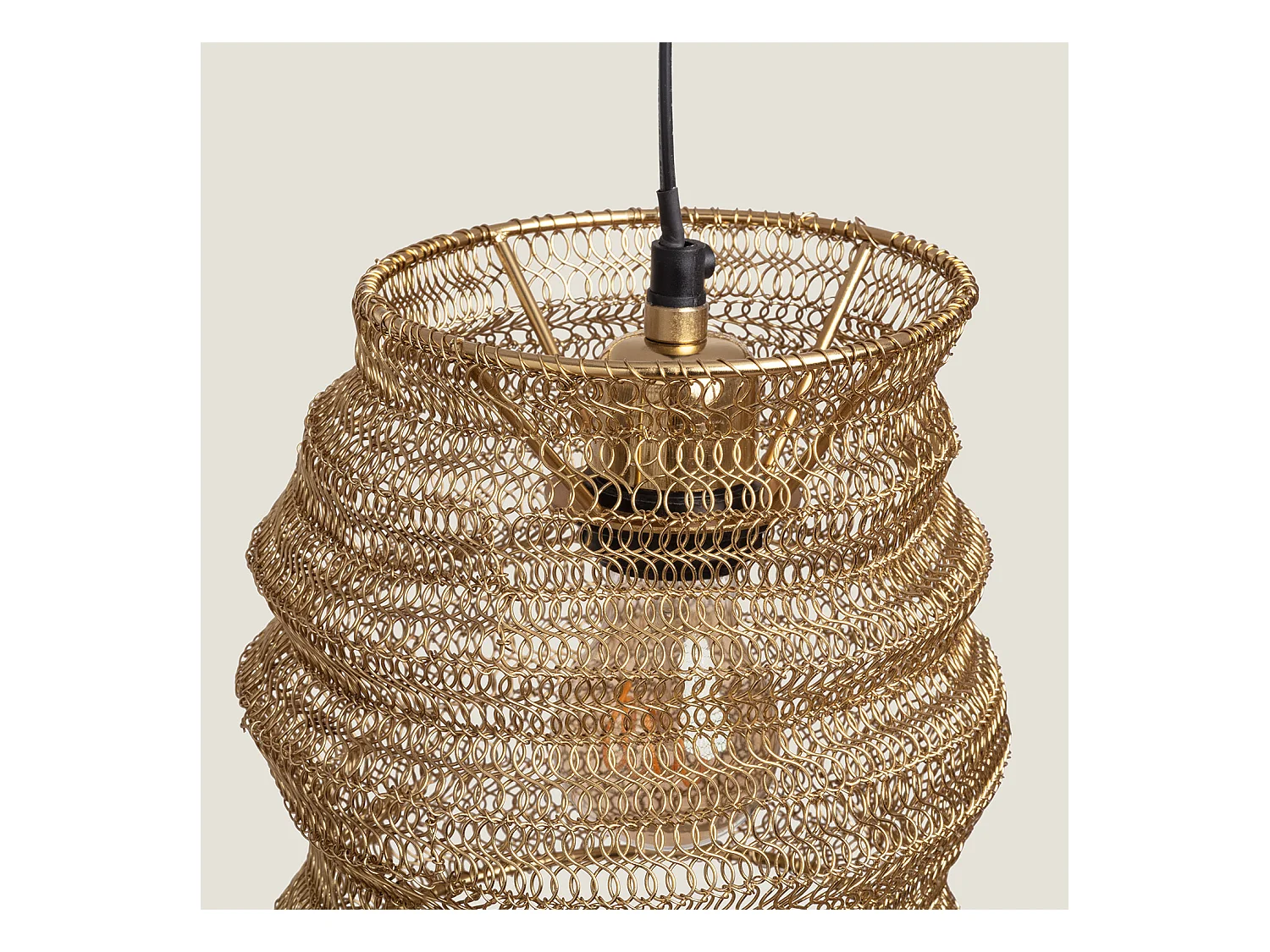 Suspension Métal Kimolos Doré