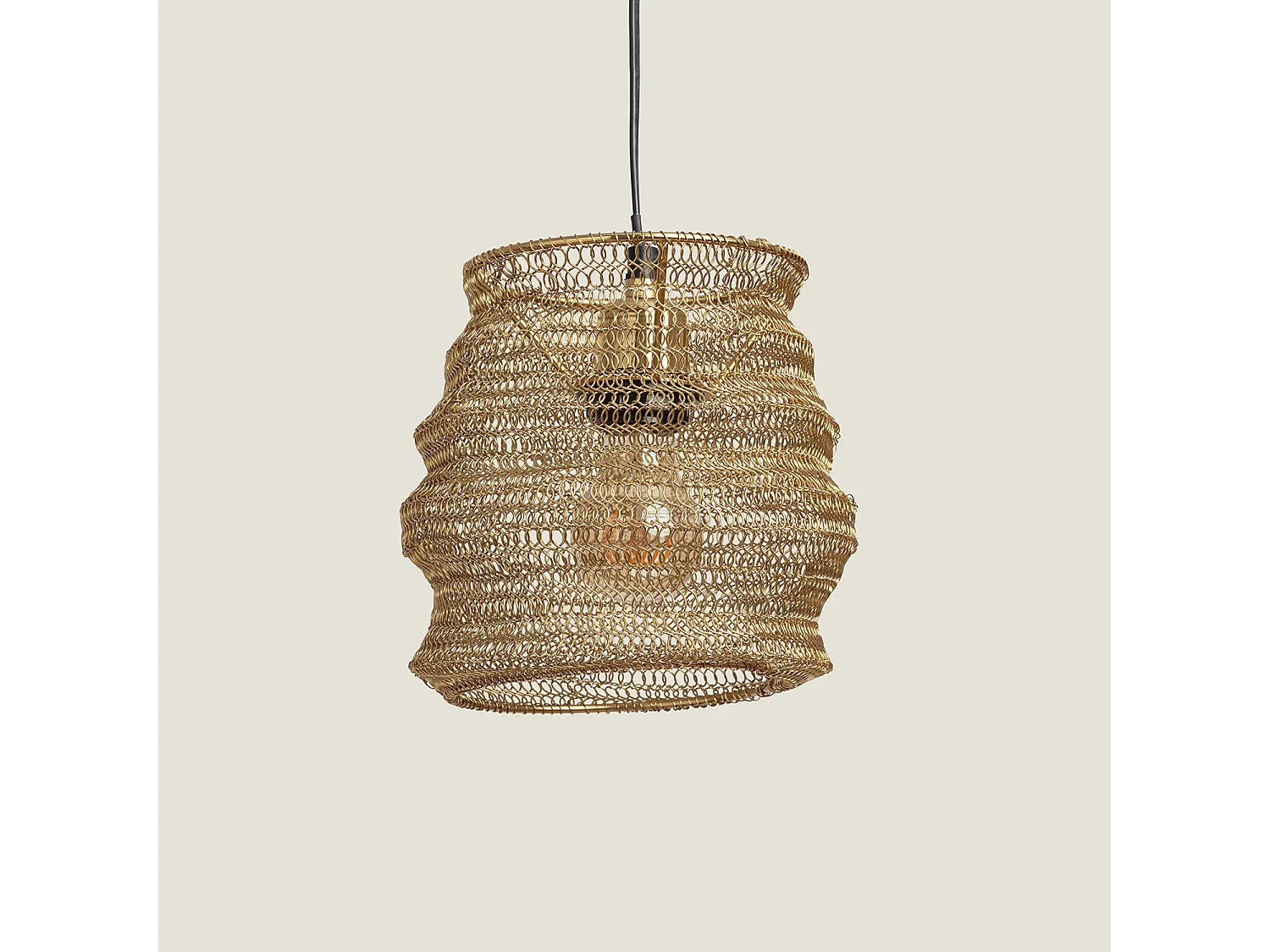 Suspension Métal Kimolos Doré