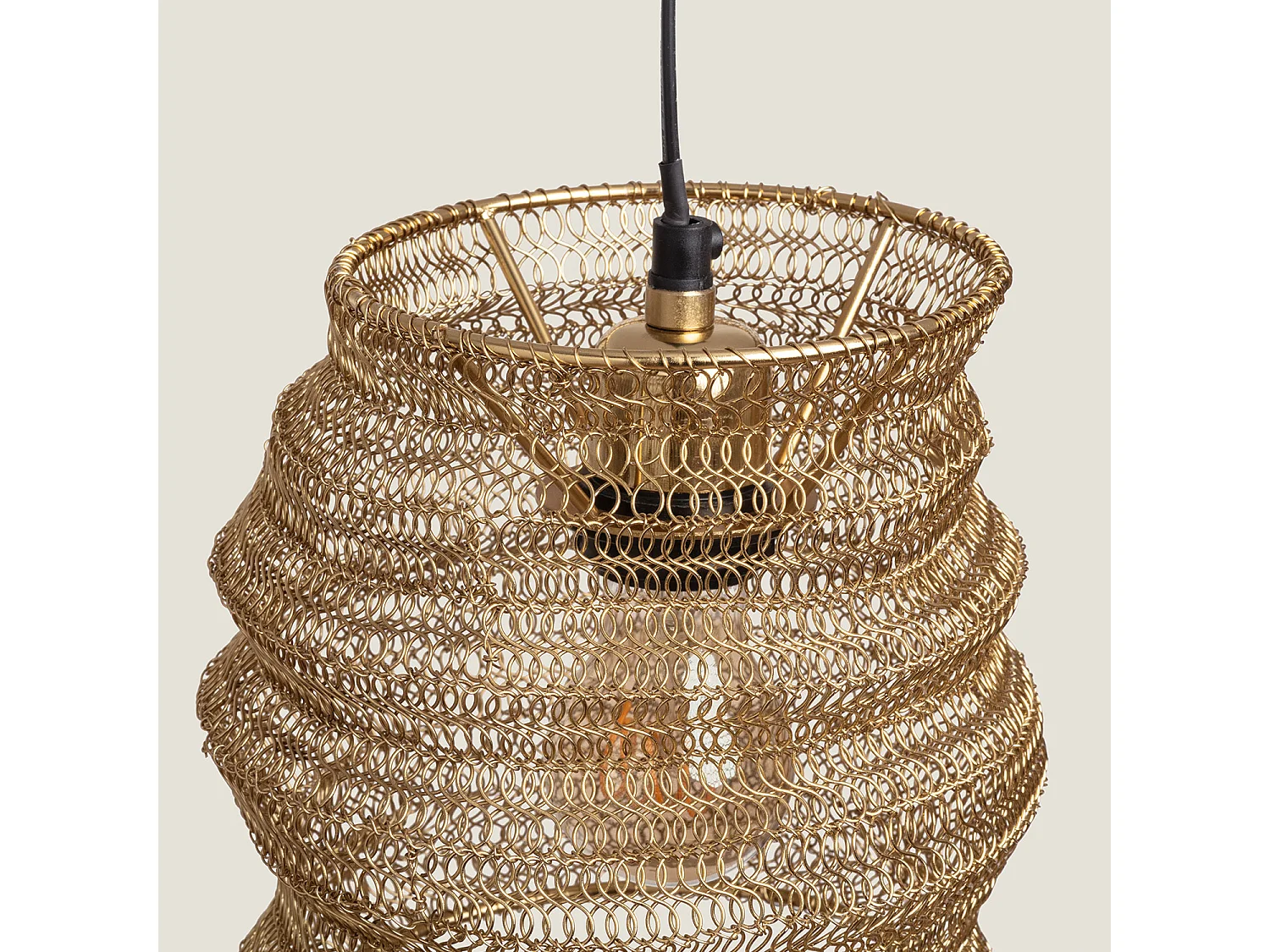 Suspension Métal Kimolos Doré