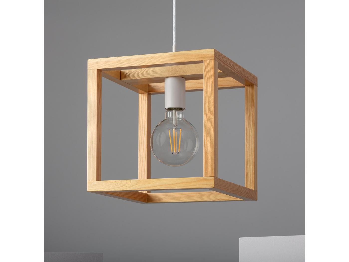 Lampada A Sospensione Legno Coba Legno