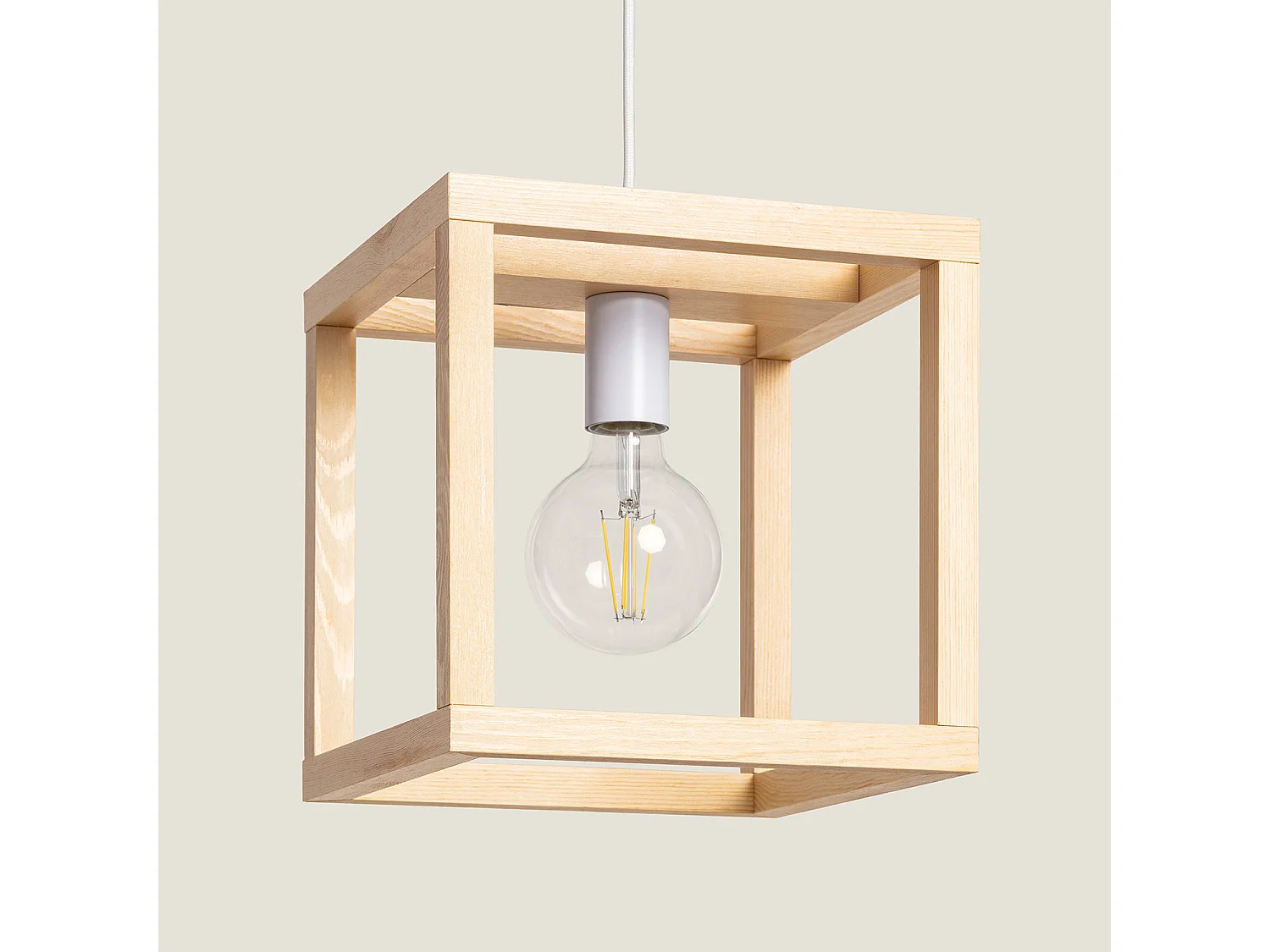 Suspension Bois Coba Naturel