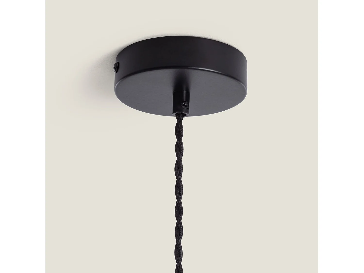 Lampada a Sospensione in Velluto Trompa Arancione