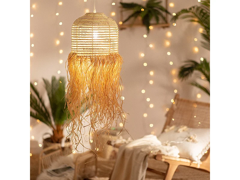 Suspension Fibres Naturelles Kofia Naturel