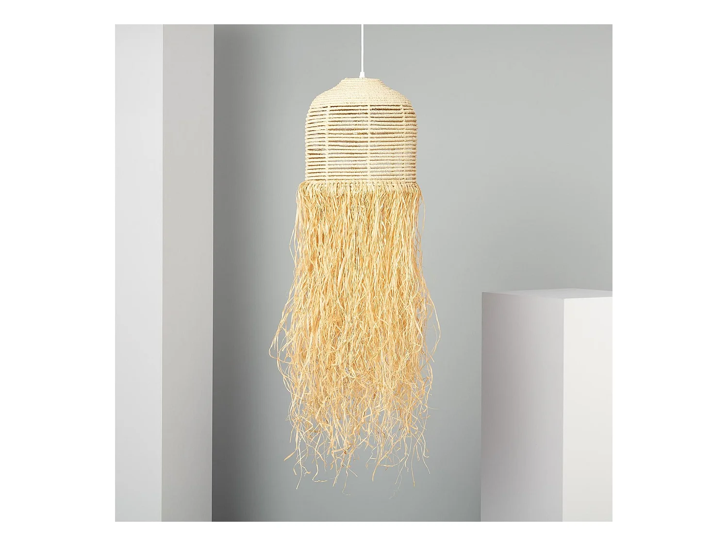 Lampada a Sospensione Fibre Naturali Kofia Naturale