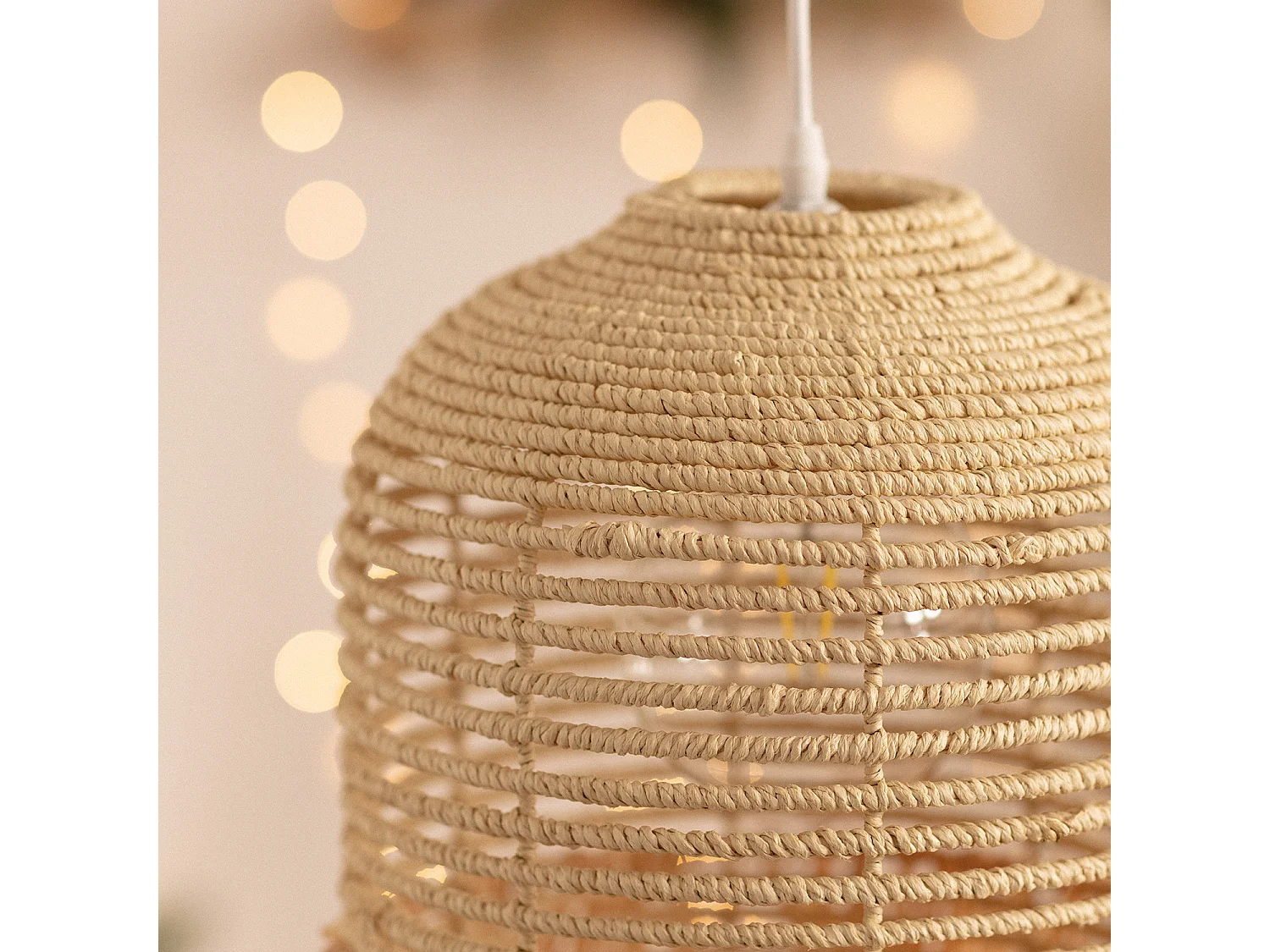 Suspension Fibres Naturelles Kofia Naturel